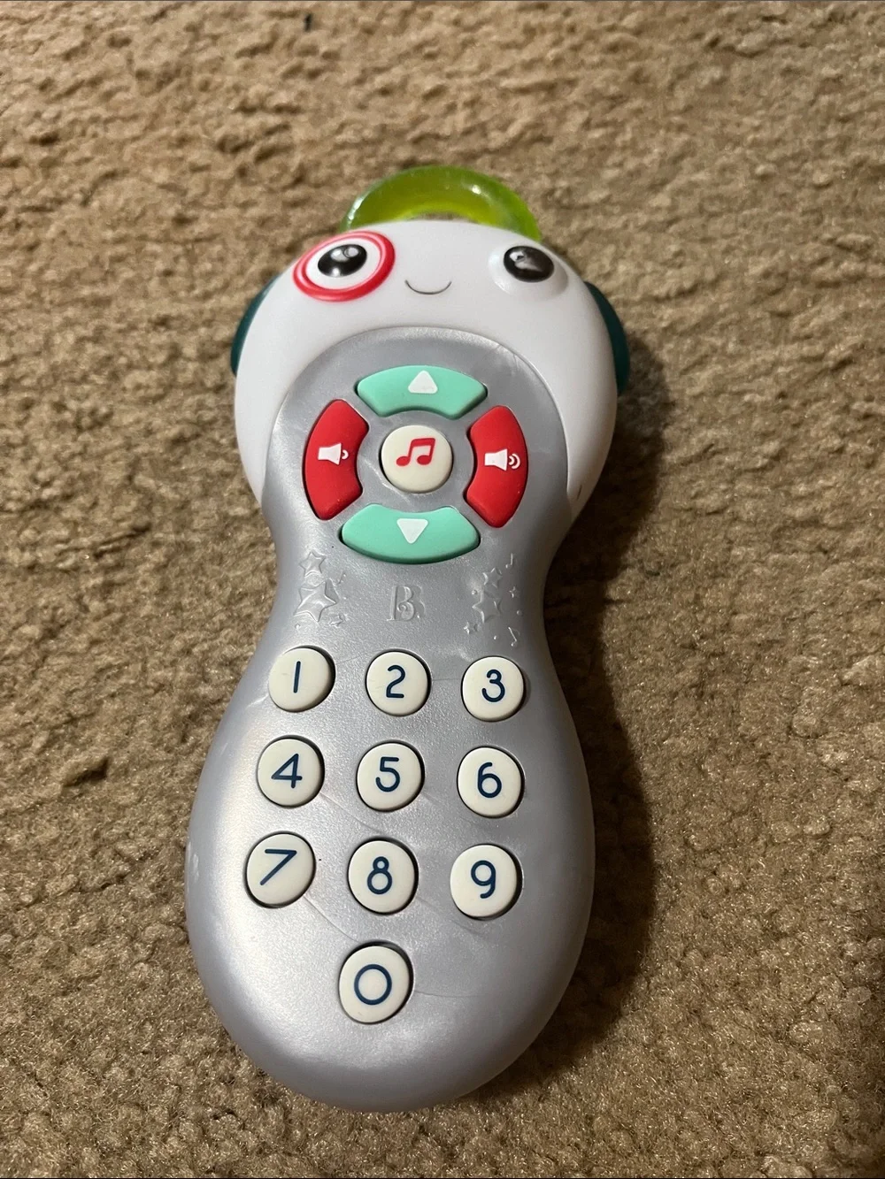 Interactive Musical Number Remote Toy - Silver and Green